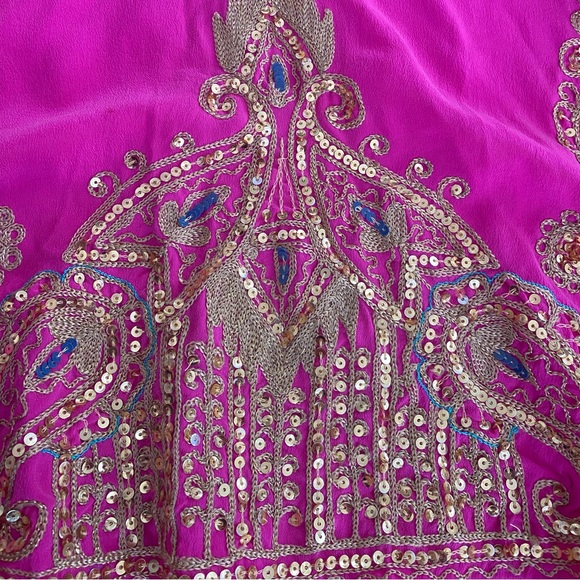 Caypso Pink Silk Mini Dress Size Small - Picture 7 of 11